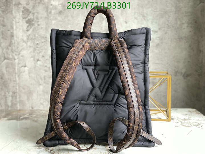 LV Bags-(Mirror)-Backpack-,Code: LB3301,$: 269USD