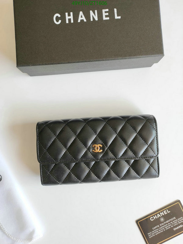 Chanel Bags ( 4A )-Wallet-,Code: ZT1606,$: 49USD