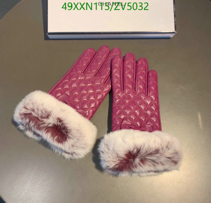 Gloves-Chanel, Code: ZV5032,$: 49USD