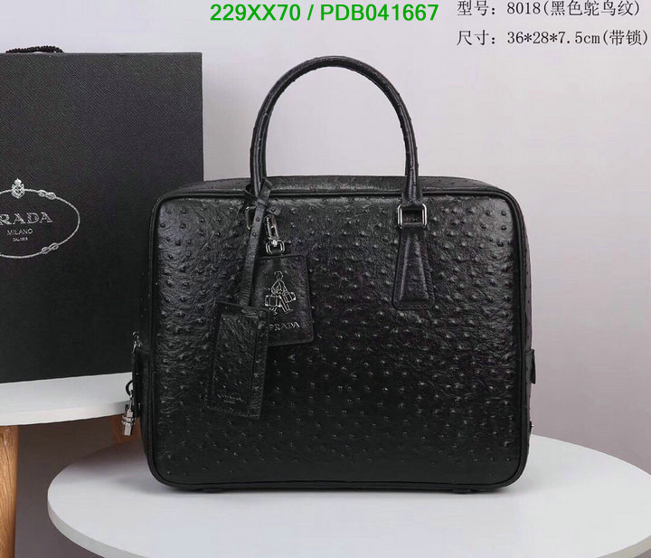Prada Bag-(Mirror)-Handbag-,Code: PDB041667,$: 229USD
