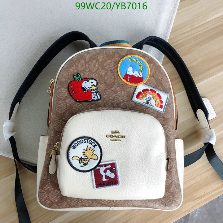 Coach Bag-(4A)-Backpack-,Code: YB7016,$: 99USD