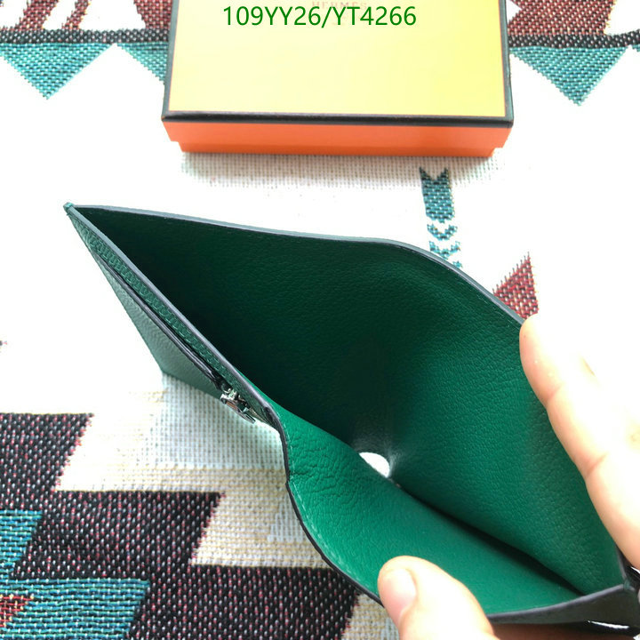 Hermes Bag-(Mirror)-Wallet-,Code: YT4266,$: 109USD