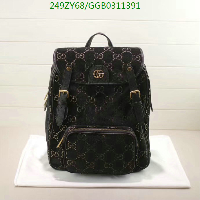 Gucci Bag-(Mirror)-Backpack-,Code: GGB031391,$: 249USD