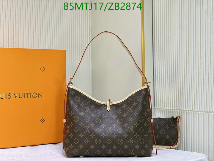 LV Bags-(4A)-Handbag Collection-,Code: ZB2874,$: 85USD