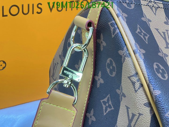 LV Bags-(4A)-Keepall BandouliRe 45-50-,Code: LB7421,$: 119USD