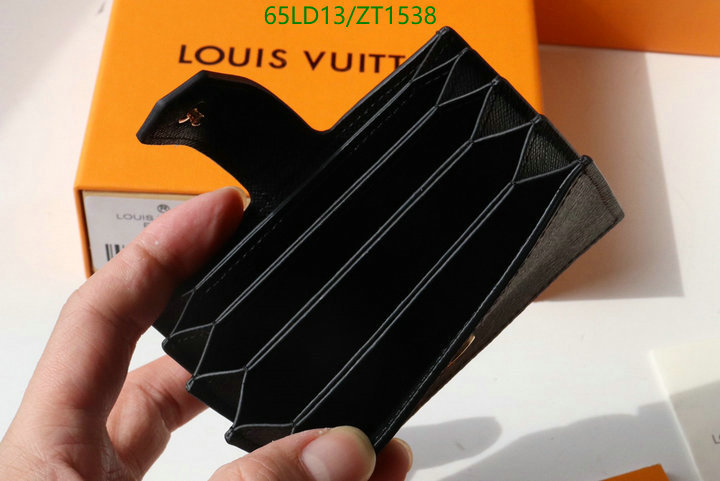 LV Bags-(Mirror)-Wallet-,Code: ZT1538,$: 65USD