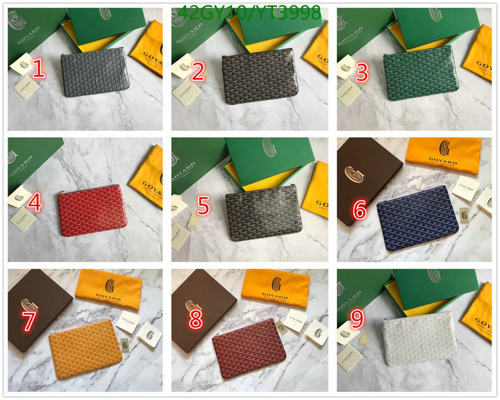 Goyard Bag-(4A)-Wallet-,Code: YT3998,$: 42USD