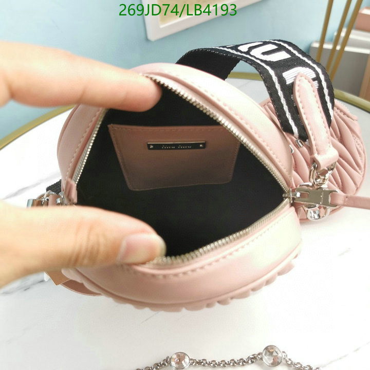 Miu Miu Bag-(Mirror)-Diagonal-,Code: LB4193,$: 269USD