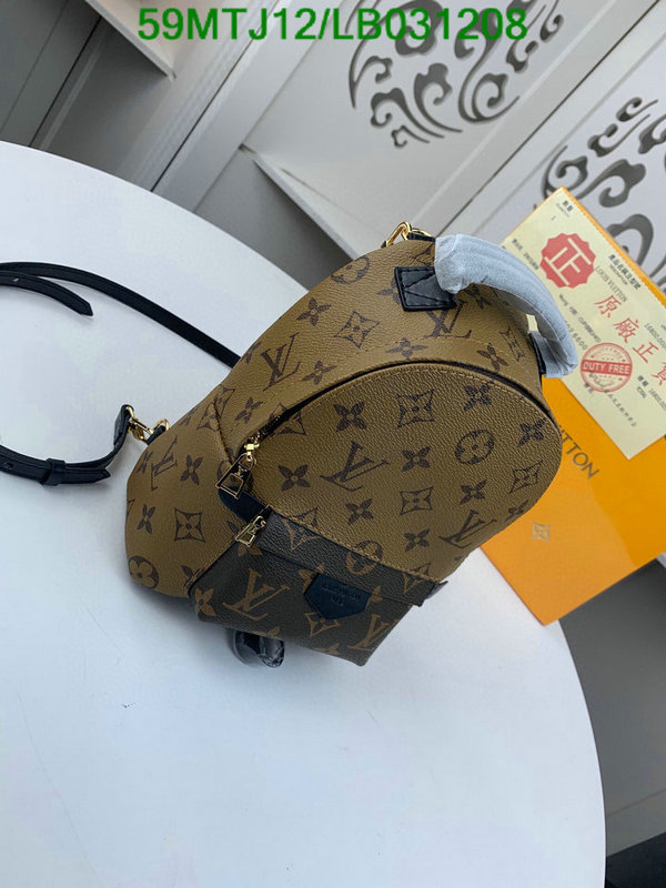 LV Bags-(4A)-Backpack-,Code: LB031208,$: 59USD