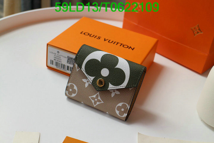 LV Bags-(Mirror)-Wallet-,Code: T0622109,$: 59USD