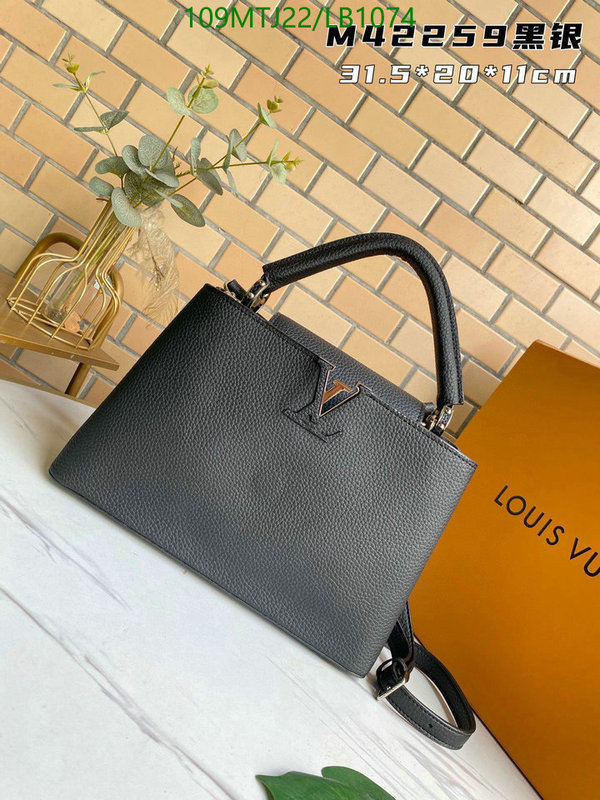 LV Bags-(4A)-Handbag Collection-,Code: LB1074,$: 109USD