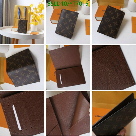 LV Bags-(Mirror)-Wallet-,Code: YT7015,$: 55USD