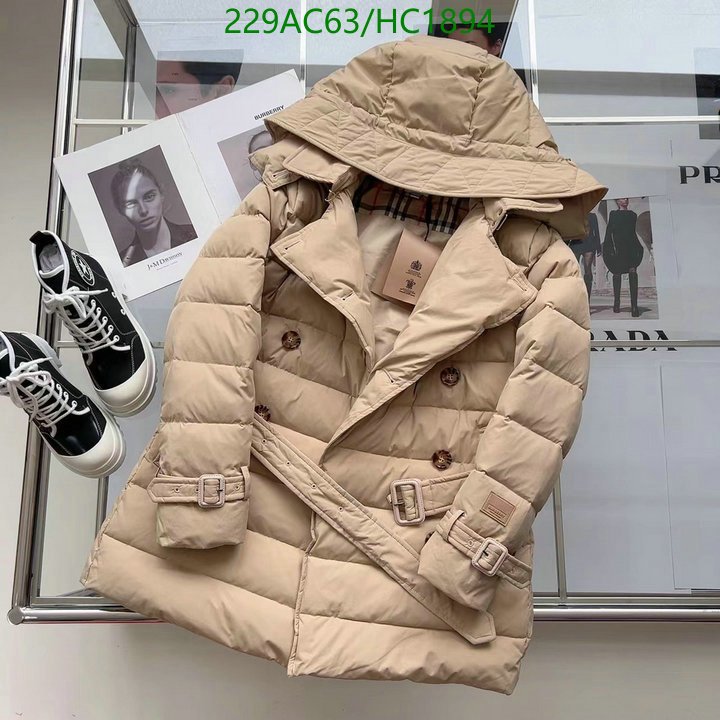 Down jacket Women-Burberry, Code: HC1894,$: 229USD