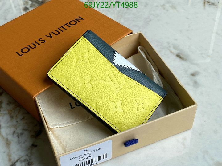 LV Bags-(Mirror)-Wallet-,Code: YT4988,$: 69USD