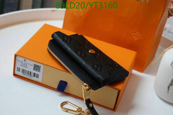 LV Bags-(Mirror)-Wallet-,Code: YT3160,$: 89USD