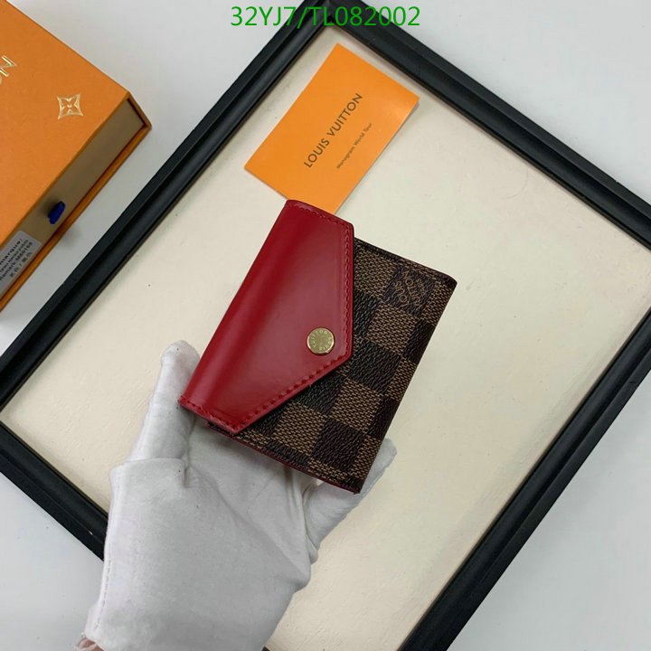 LV Bags-(4A)-Wallet-,Code: TL082002,$: 32USD