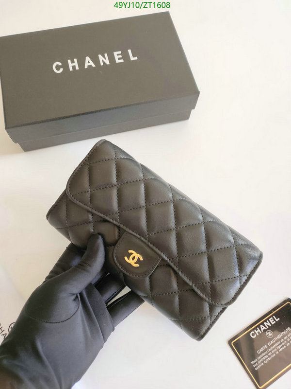 Chanel Bags ( 4A )-Wallet-,Code: ZT1608,$: 49USD