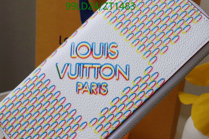 LV Bags-(Mirror)-Wallet-,Code: ZT1483,$: 99USD