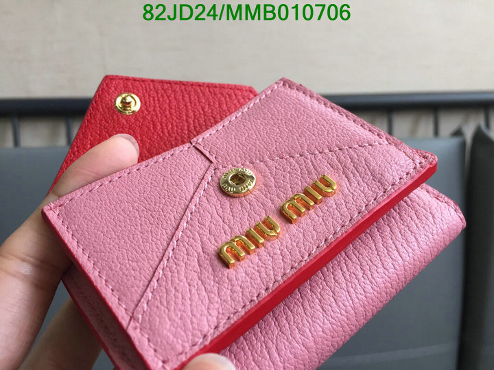 Miu Miu Bag-(Mirror)-Wallet-,Code: MMB010706,$: 82USD