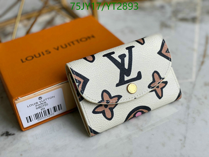 LV Bags-(Mirror)-Wallet-,Code: YT2893,$: 75USD