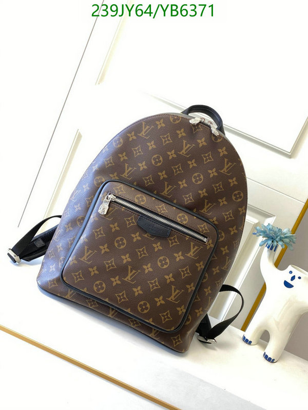 LV Bags-(Mirror)-Backpack-,Code: YB6371,$: 239USD