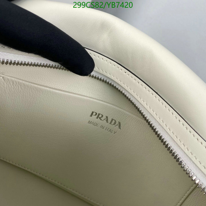 Prada Bag-(Mirror)-Handbag-,Code: YB7420,$: 299USD