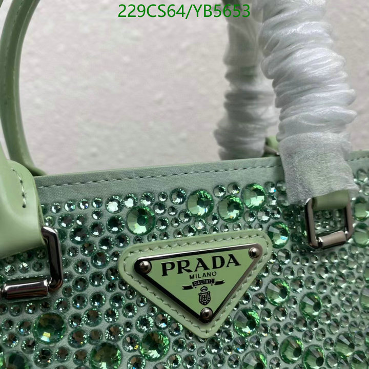 Prada Bag-(Mirror)-Diagonal-,Code: YB5653,$: 229USD