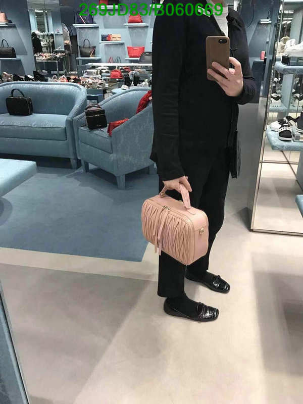 Miu Miu Bag-(Mirror)-Handbag-,Code: B060669,$: 269USD