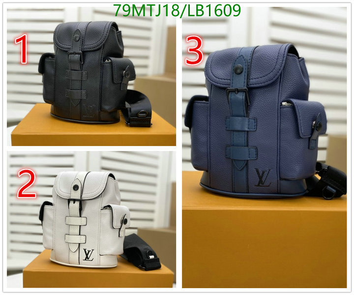 LV Bags-(4A)-Backpack-,Code: LB1609,$: 79USD