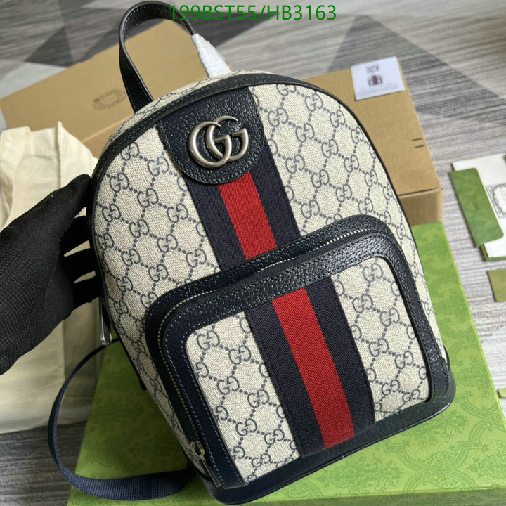 Gucci Bag-(Mirror)-Backpack-,Code: HB3163,$: 199USD