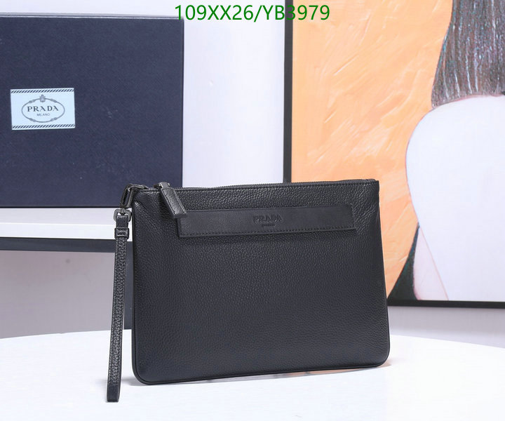 Prada Bag-(Mirror)-Clutch-,Code: YB3979,$: 109USD