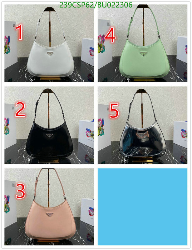 Prada Bag-(Mirror)-Cleo,Code: BU022306,$: 239USD