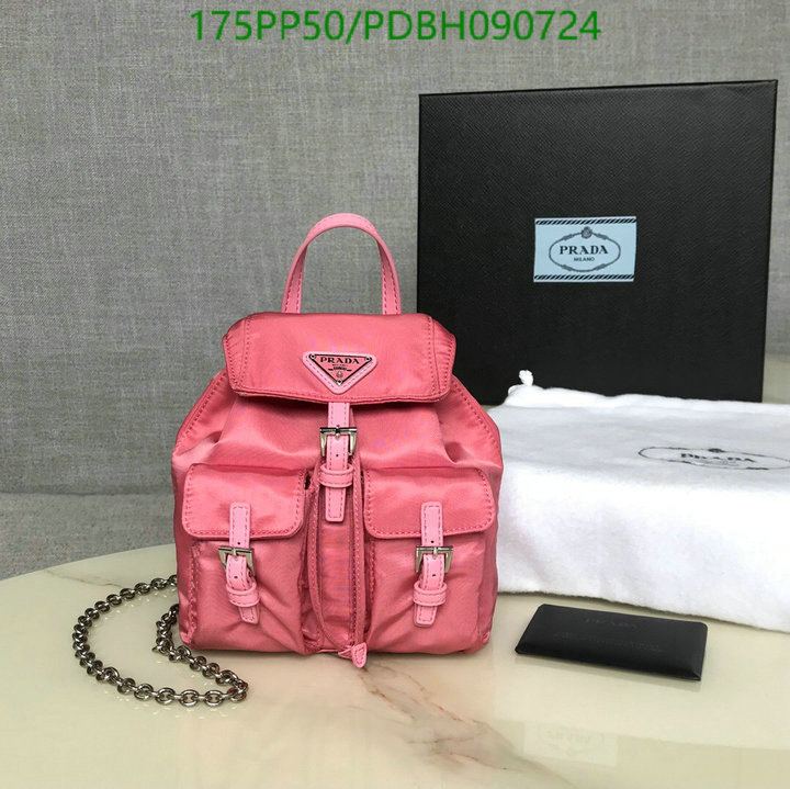 Prada Bag-(Mirror)-Backpack-,Code:PDBH090724,$:175USD