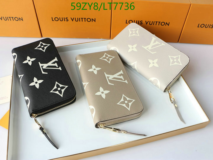 LV Bags-(4A)-Wallet-,Code: LT7736,$: 59USD