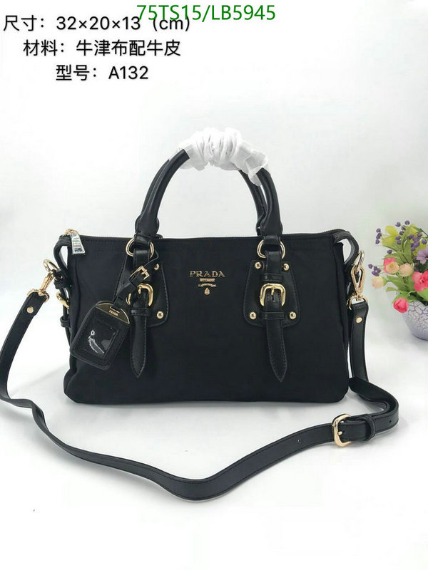 Prada Bag-(4A)-Handbag-,Code: LB5945,$: 75USD