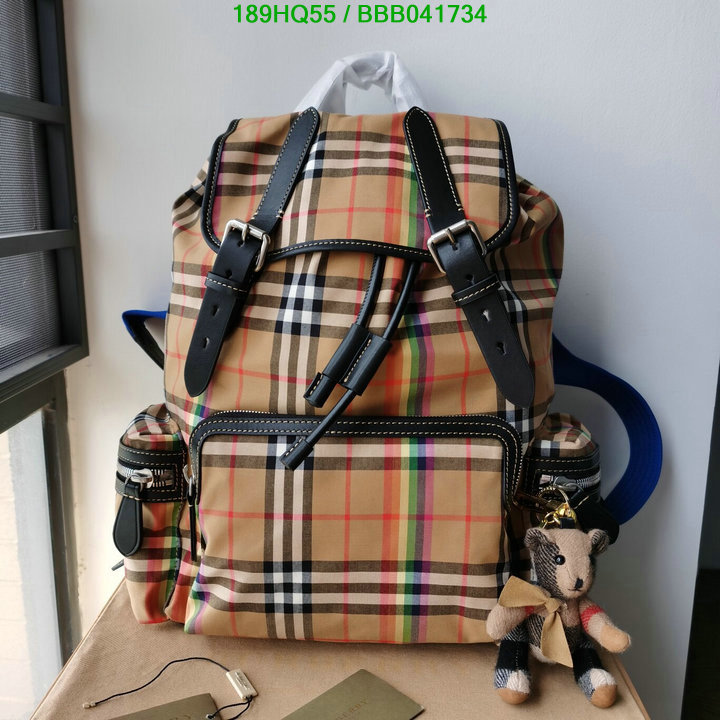 Burberry Bag-(Mirror)-Backpack-,Code: BBB041734,$: 189USD