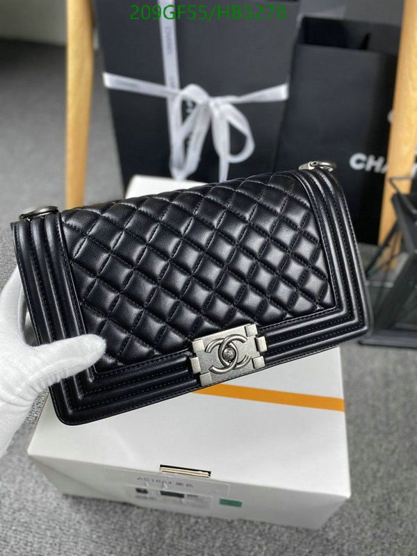 Chanel Bags -(Mirror)-Le Boy,Code: HB5278,$: 209USD