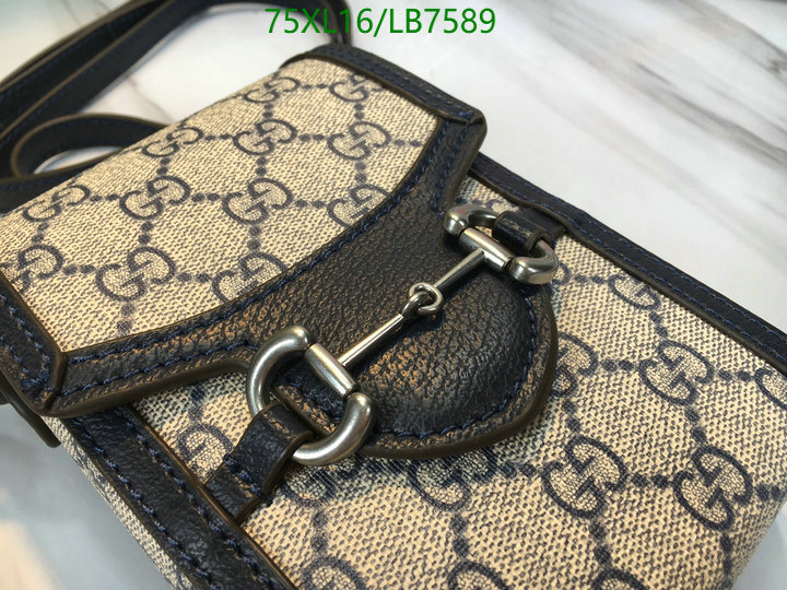 Gucci Bag-(4A)-Horsebit-,Code: LB7589,$: 75USD