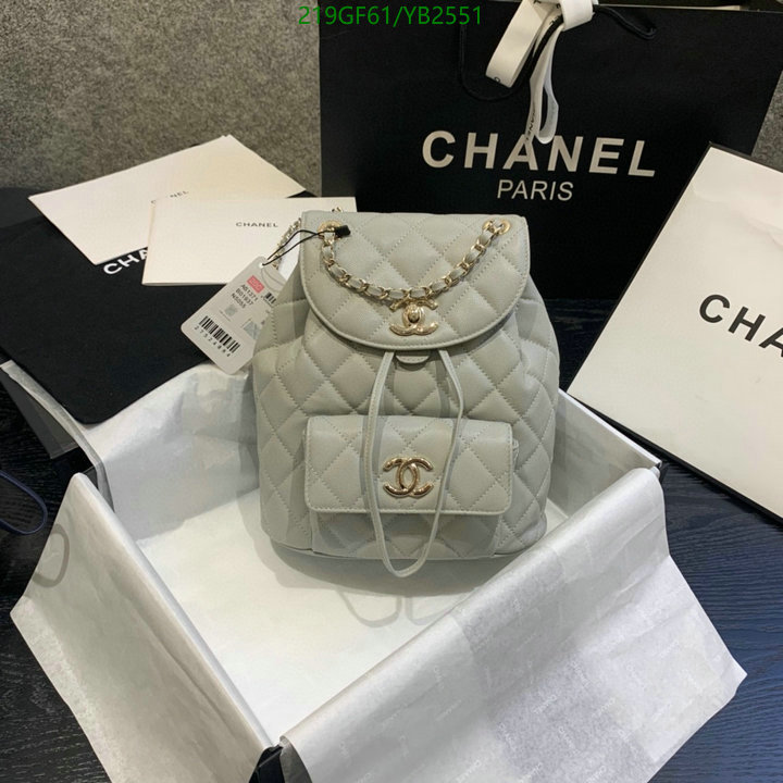 Chanel Bags -(Mirror)-Backpack-,Code: YB2551,$: 219USD