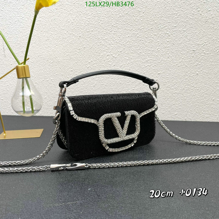 Valentino Bag-(4A)-LOC-V Logo ,Code: HB3476,$: 125USD