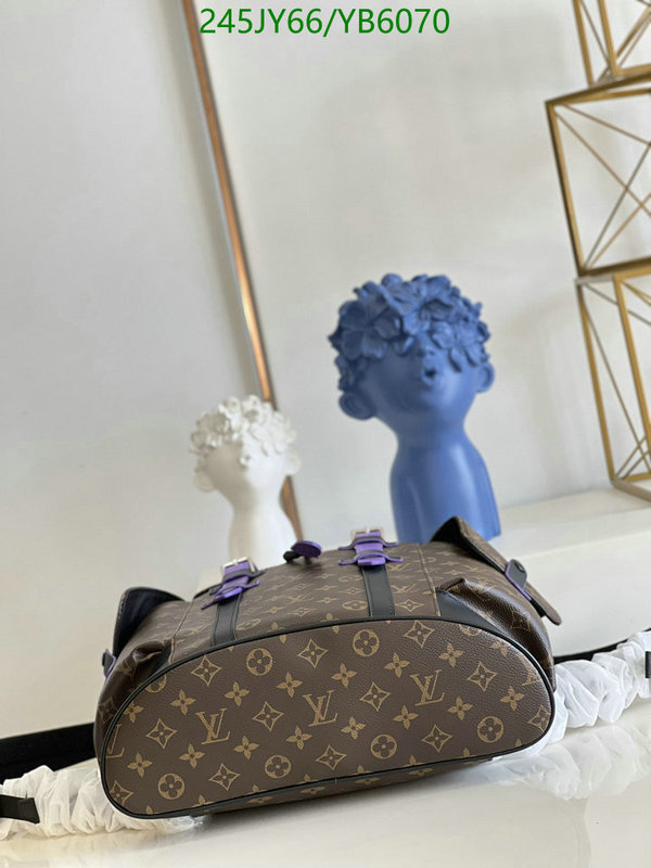 LV Bags-(Mirror)-Backpack-,Code: YB6070,$: 245USD