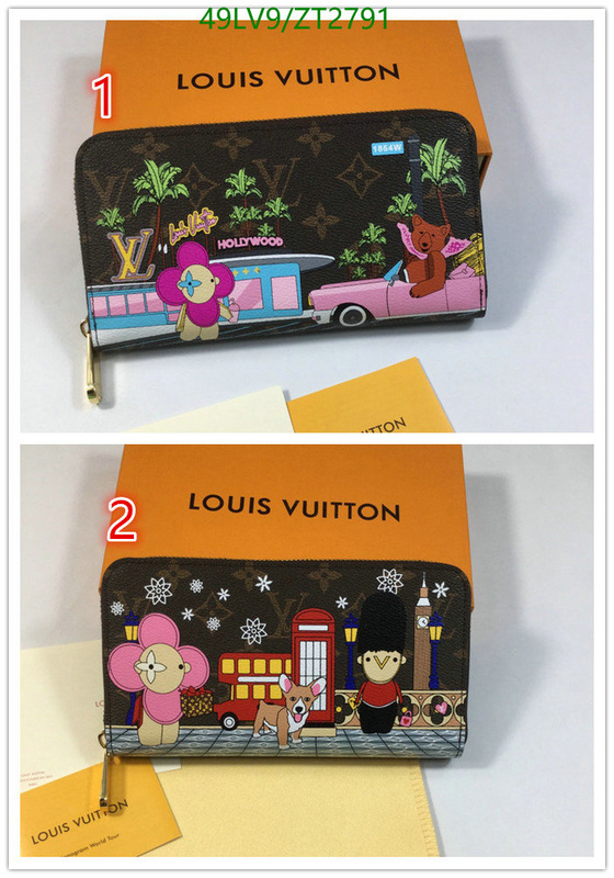 LV Bags-(4A)-Wallet-,Code: ZT2791,$: 49USD