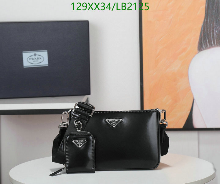 Prada Bag-(Mirror)-Diagonal-,Code: LB2125,$: 129USD