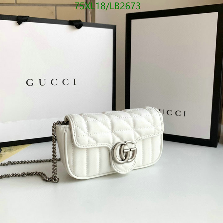 Gucci Bag-(4A)-Marmont,Code: LB2673,$: 75USD