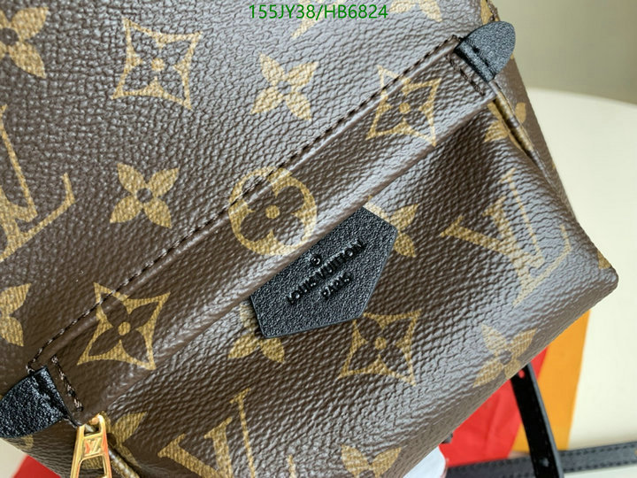 LV Bags-(Mirror)-Backpack-,Code: HB6824,$: 155USD