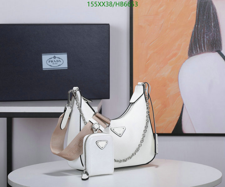 Prada Bag-(Mirror)-Re-Edition 2005,Code: HB6653,$: 155USD