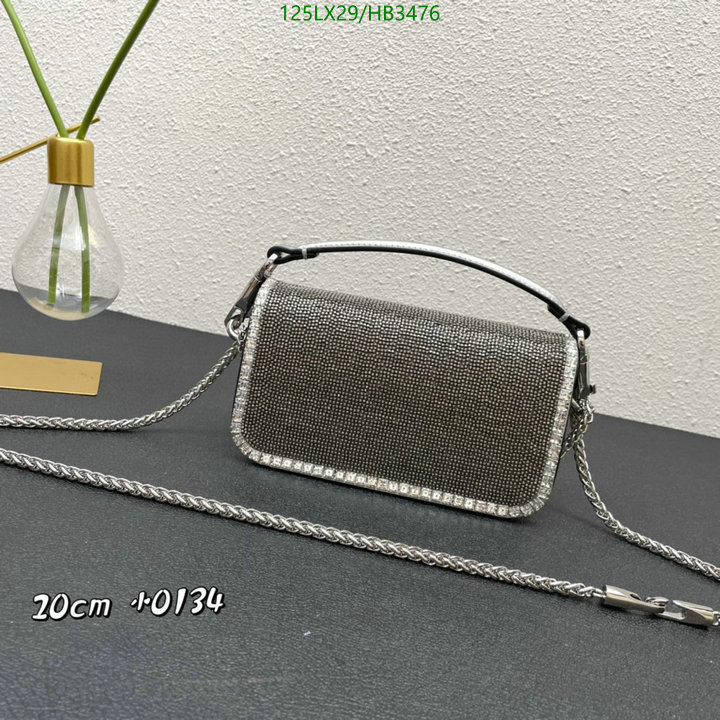 Valentino Bag-(4A)-LOC-V Logo ,Code: HB3476,$: 125USD