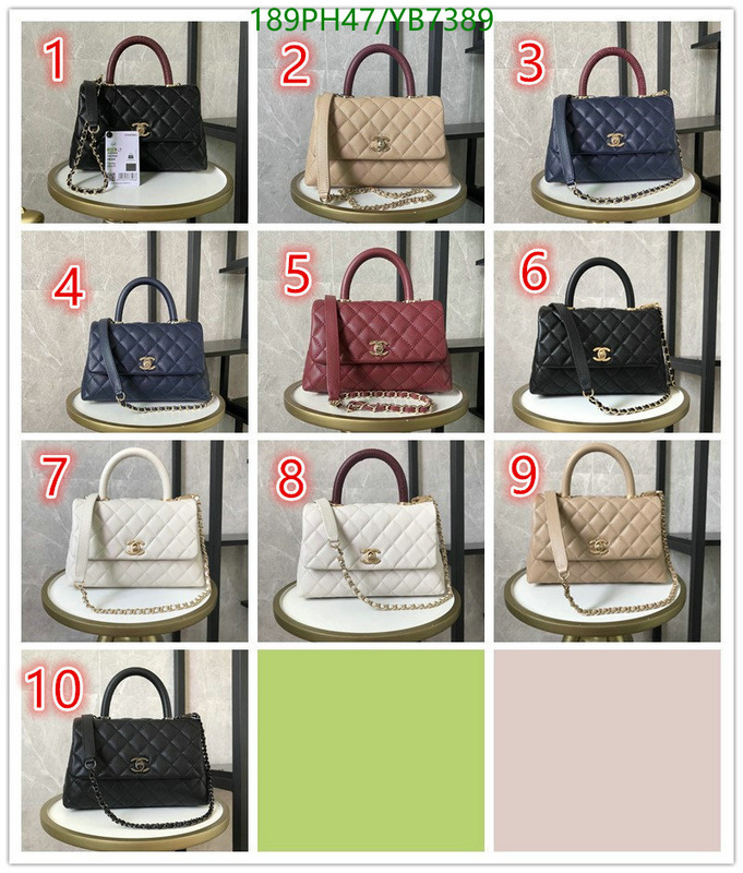 Chanel Bags -(Mirror)-Diagonal-,Code: YB7389,$: 189USD