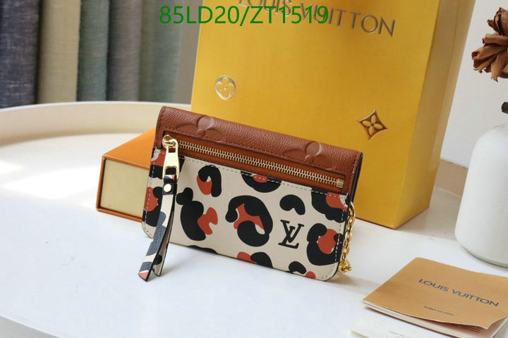 LV Bags-(Mirror)-Wallet-,Code: ZT1519,$: 85USD