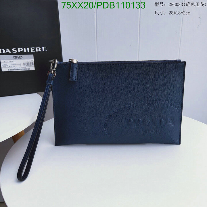 Prada Bag-(Mirror)-Clutch-,Code: PDB110133,$:75USD